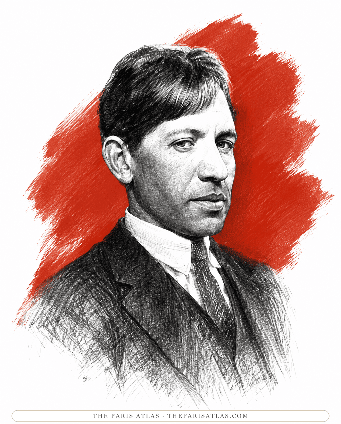 Illustrated portrait of Chaïm Soutine