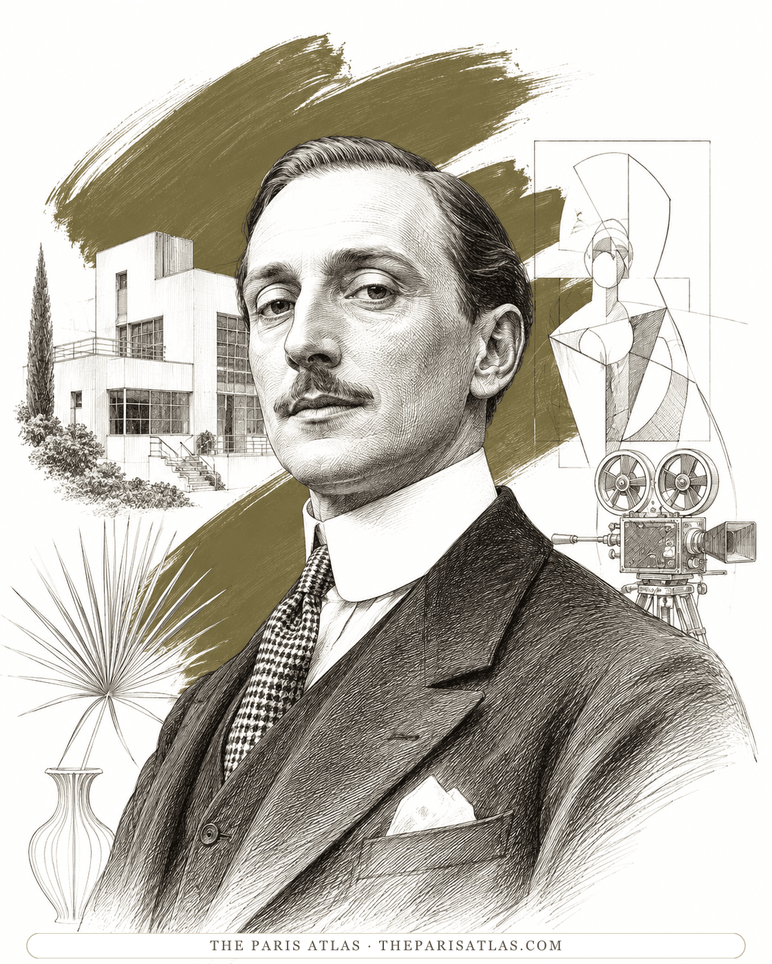 Illustrated portrait of Charles de Noailles