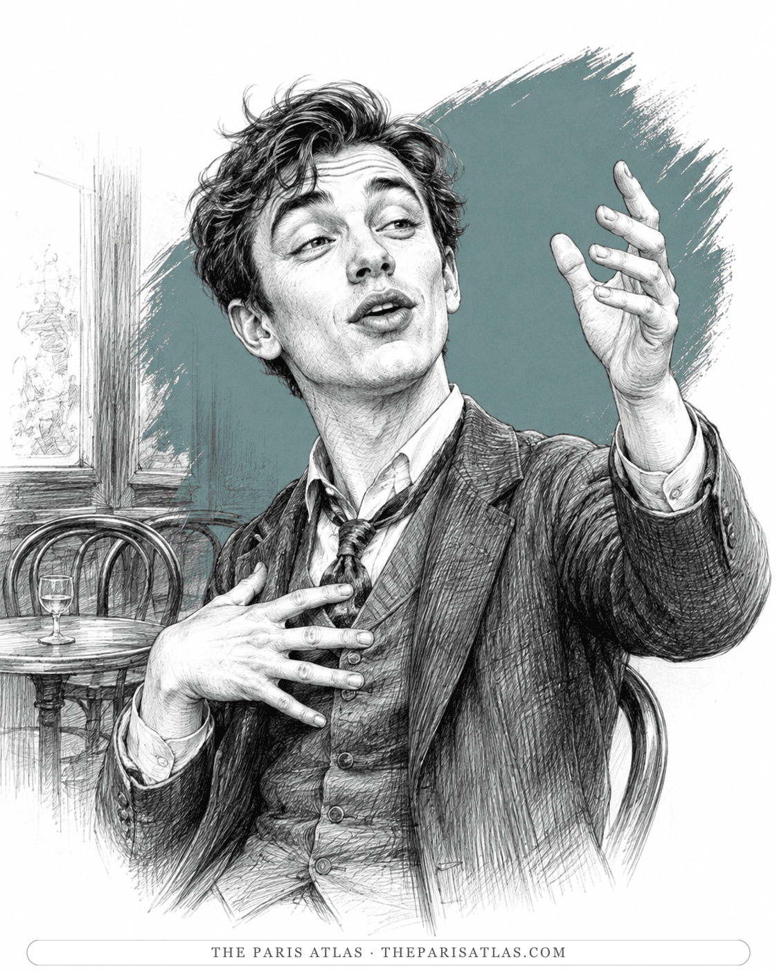 Illustrated portrait of Charlie