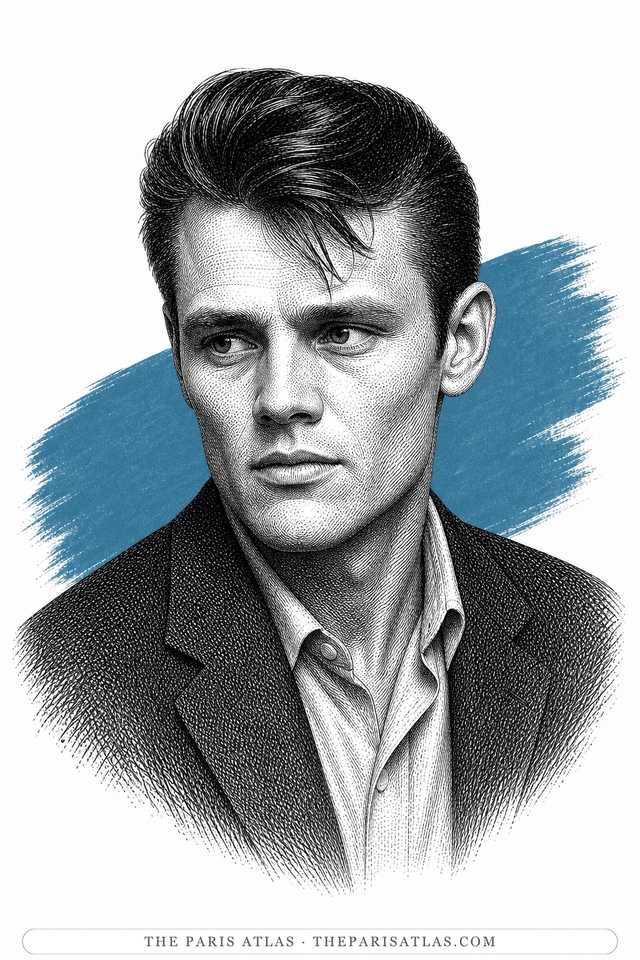 Illustrated portrait of Chet Baker