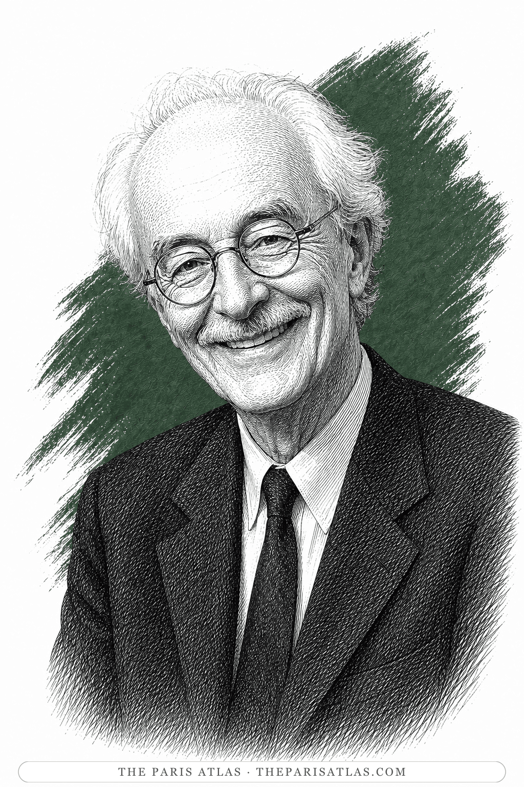 Illustrated portrait of Christian de Bartillat