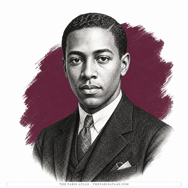 Illustrated portrait of Countee Cullen