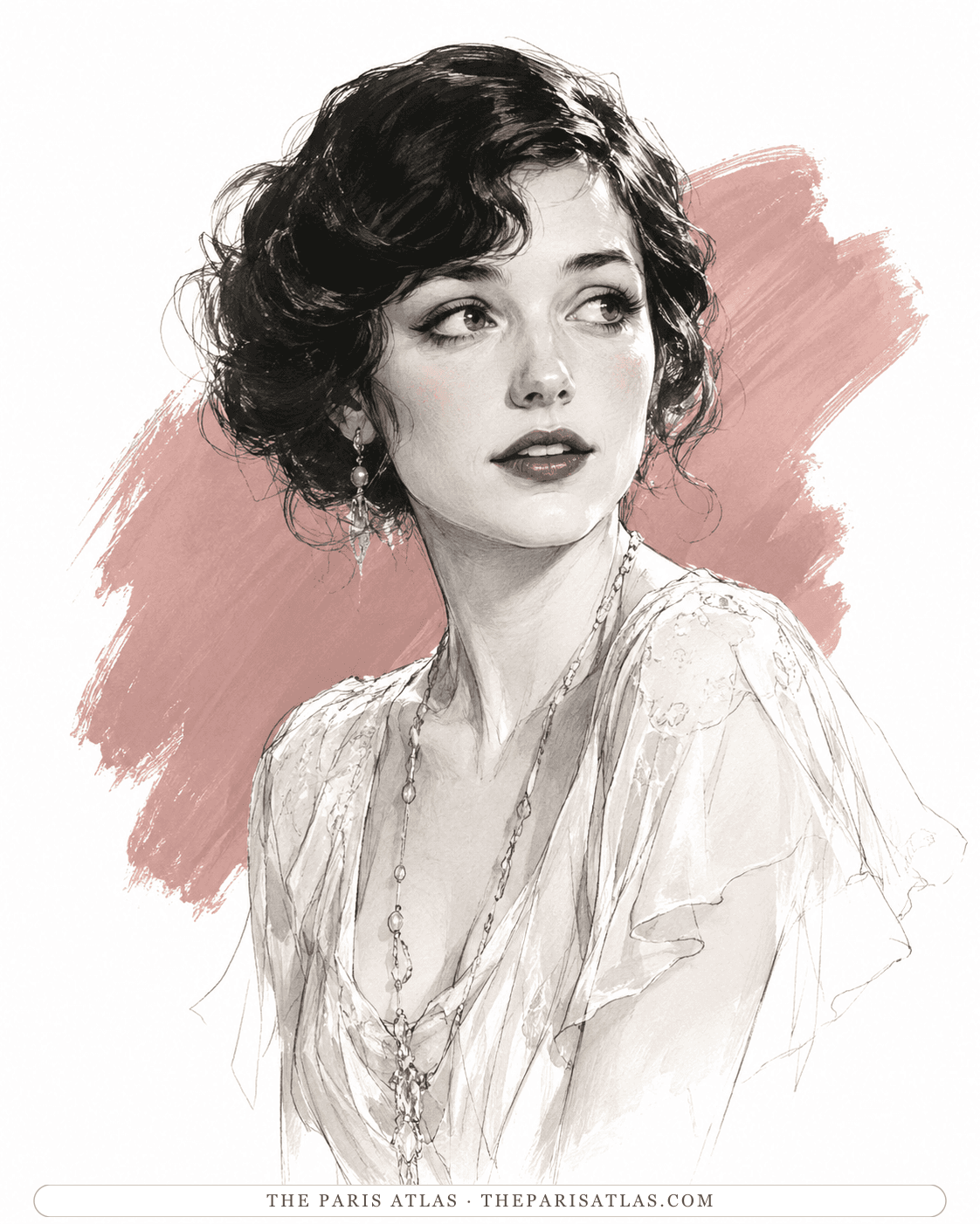 Illustrated portrait of Daisy Buchanan