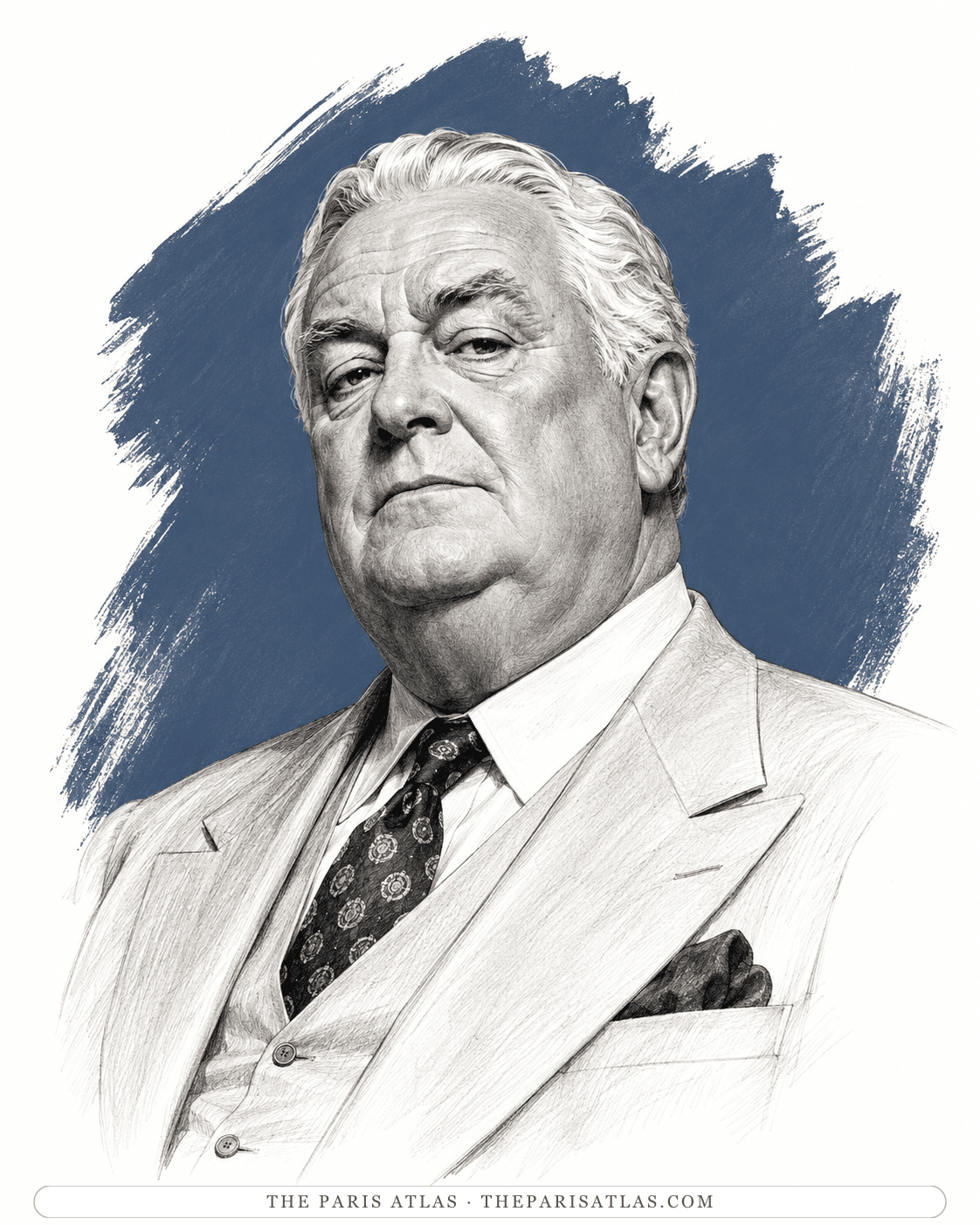 Illustrated portrait of Devereux Warren