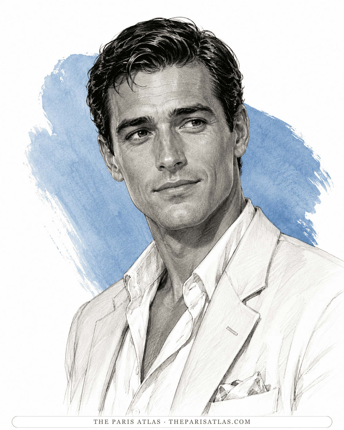Illustrated portrait of Dick Diver