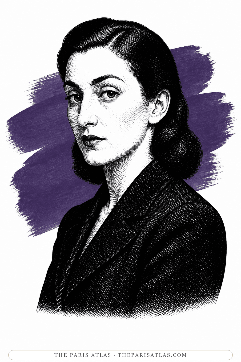 Illustrated portrait of Dora Maar