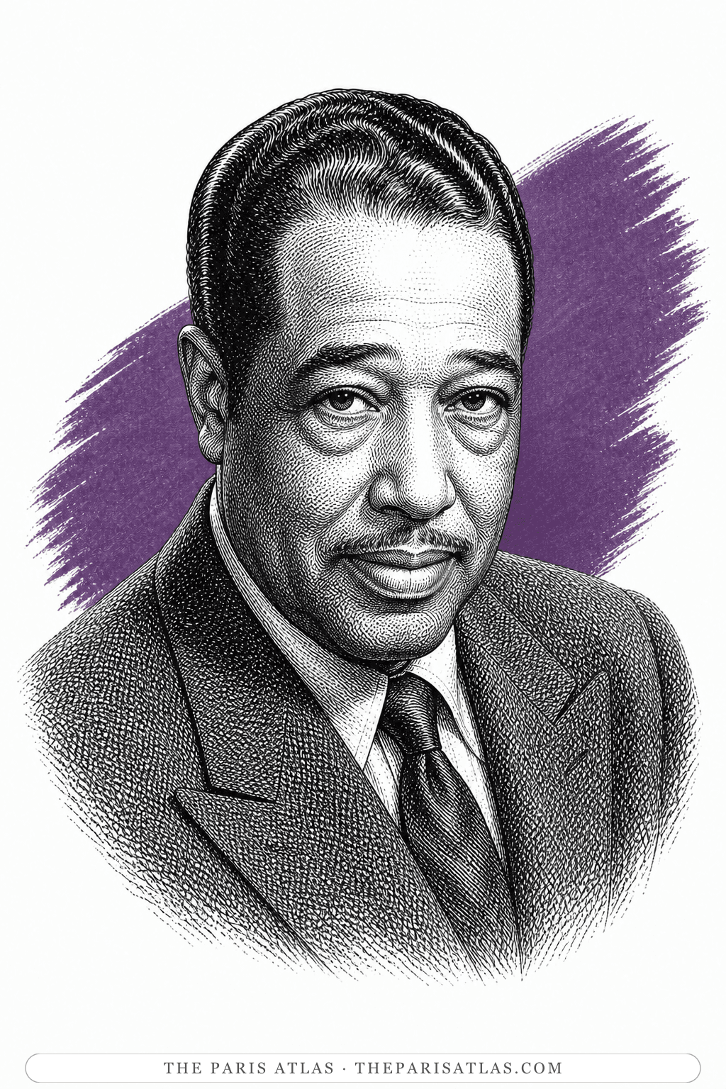 Illustrated portrait of Duke Ellington