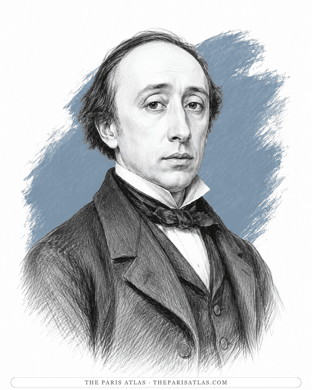 Illustrated portrait of Edgar Degas