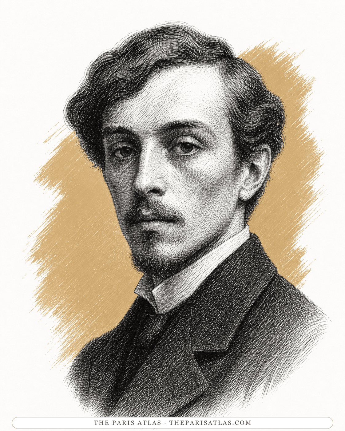 Illustrated portrait of Édouard Vuillard
