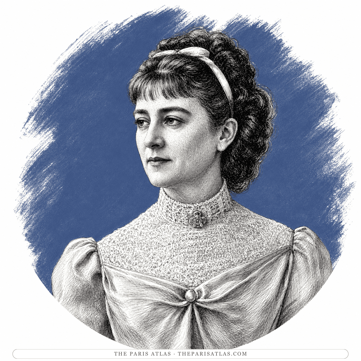 Illustrated portrait of Élisabeth de Gramont