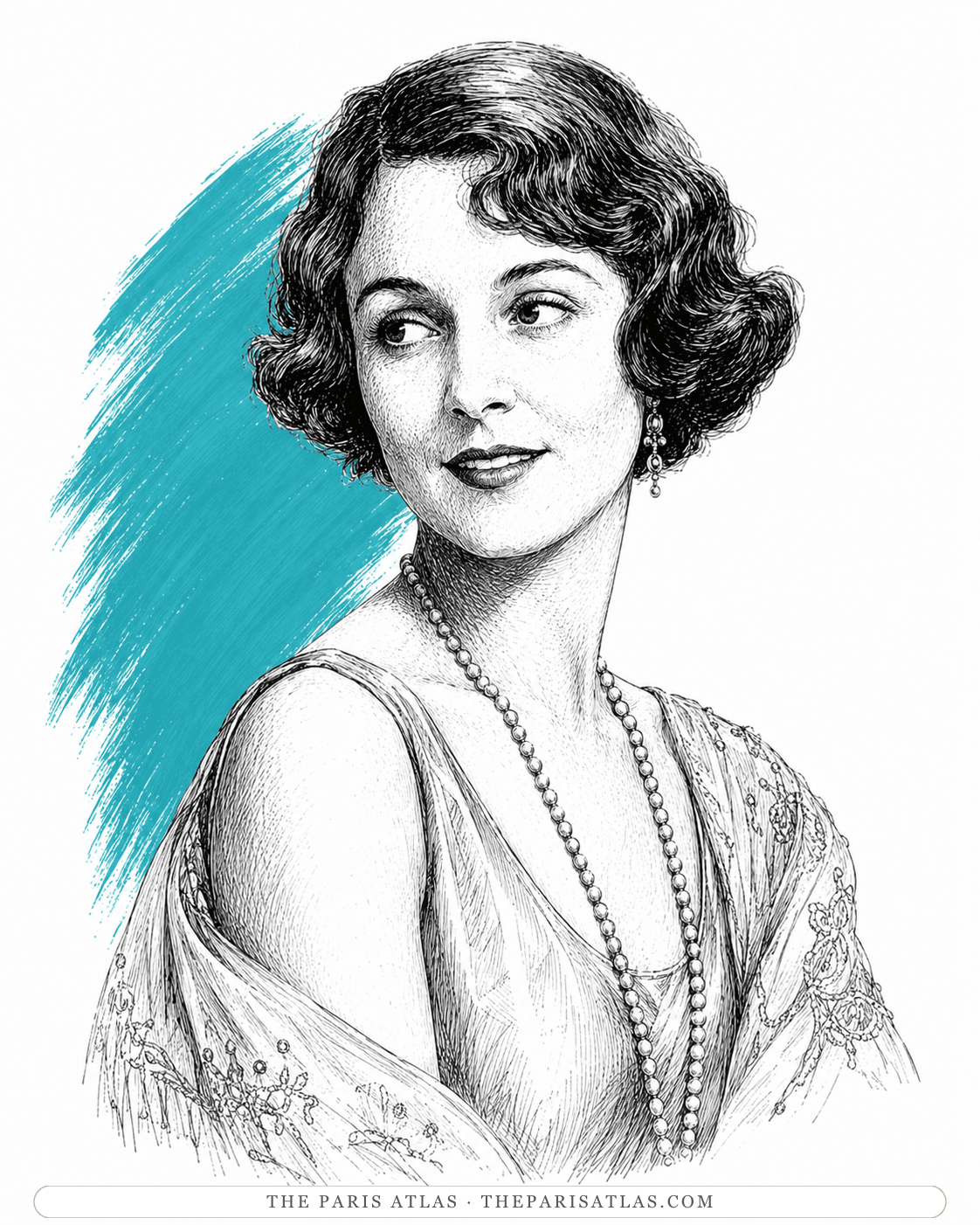 Illustrated portrait of Elizabeth Craig
