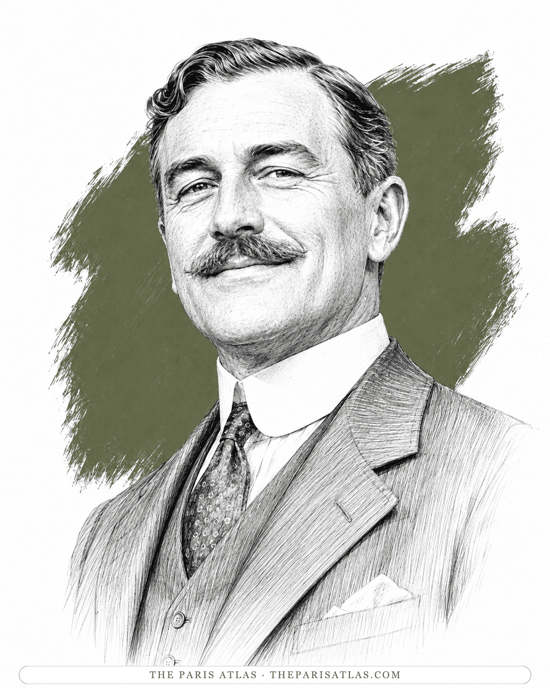 Illustrated portrait of Elizabeth's father