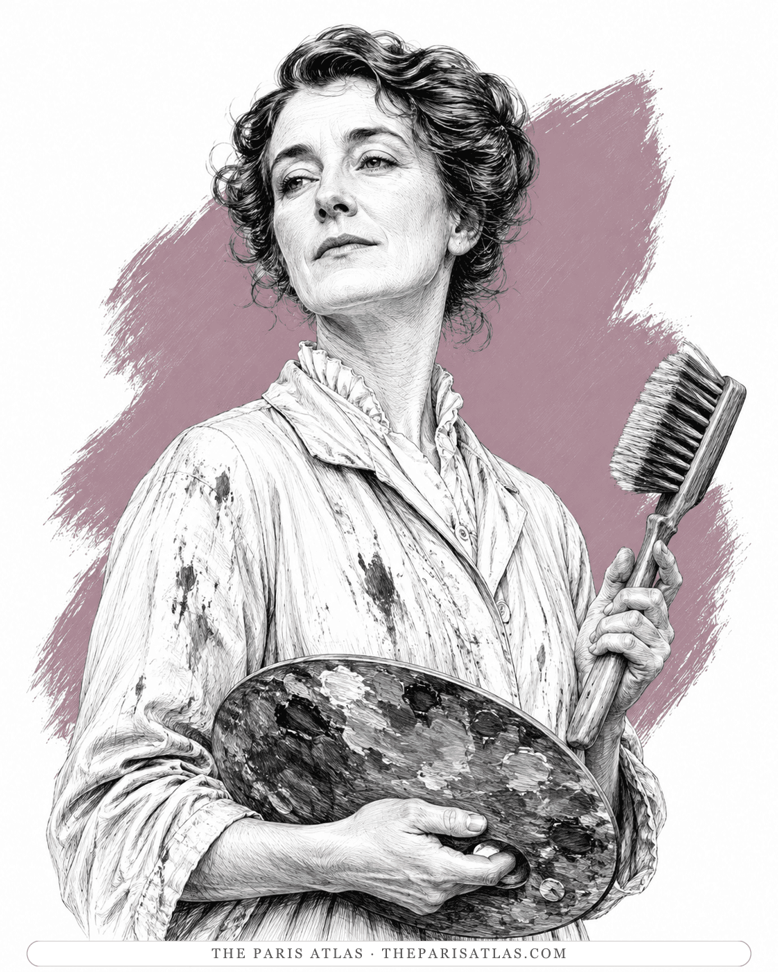 Illustrated portrait of Elizabeth's mother
