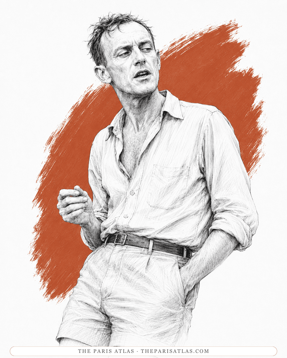 Illustrated portrait of Ellis