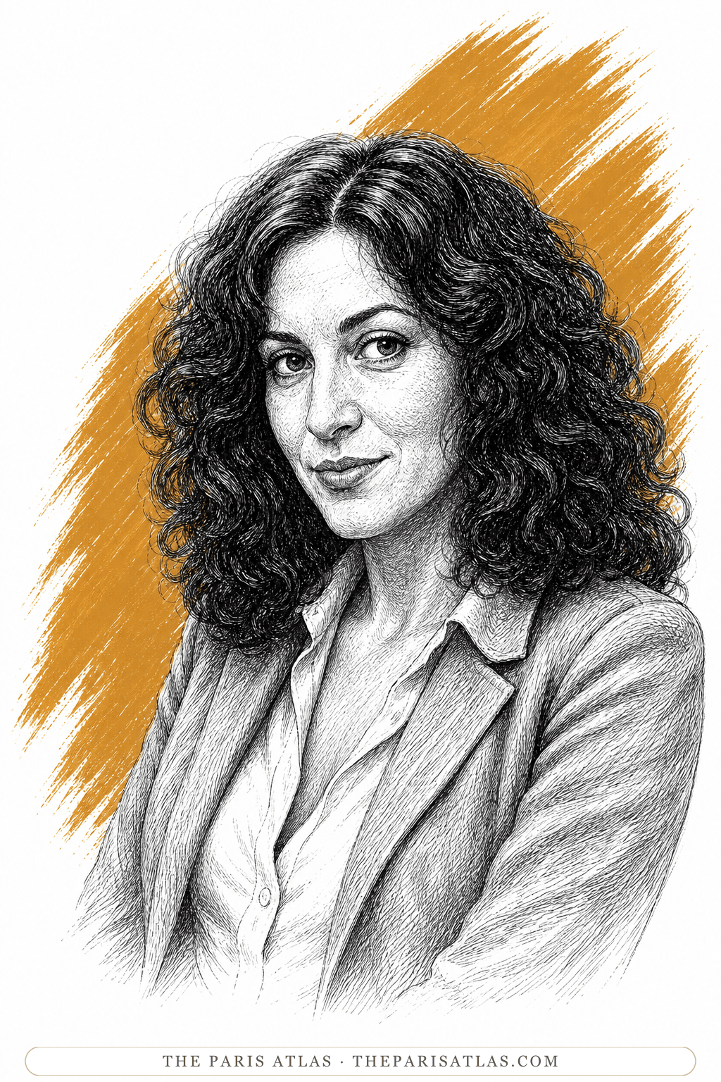 Illustrated portrait of Erica Jong