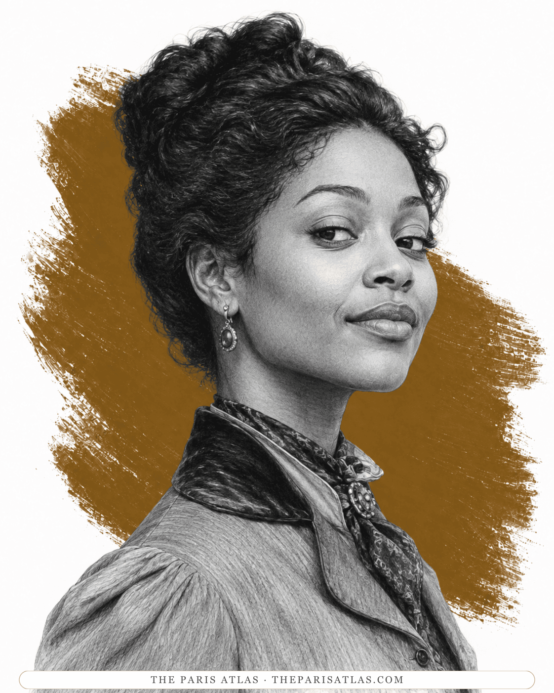 Illustrated portrait of Esther