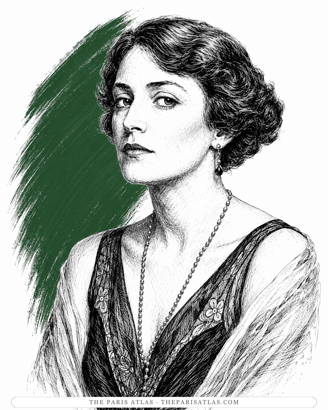 Illustrated portrait of Frances Clyne