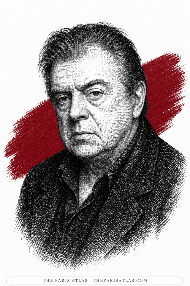 Illustrated portrait of Francis Bacon