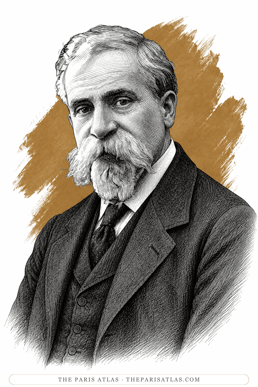 Illustrated portrait of François Pompon