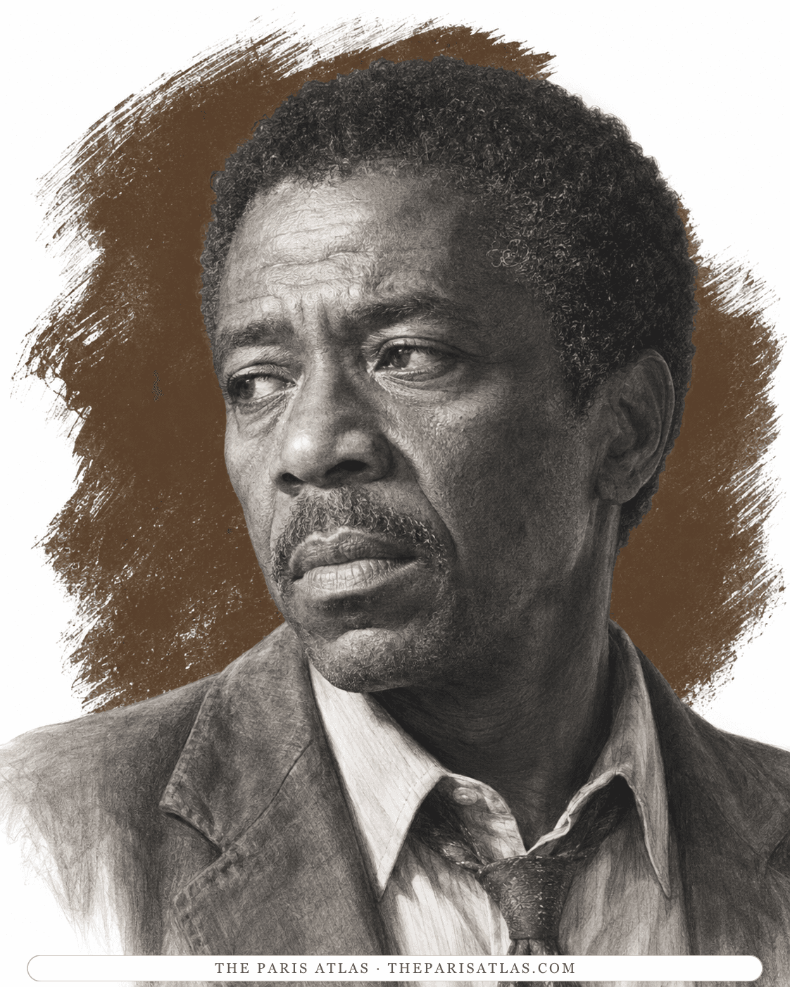 Illustrated portrait of Frank Hunt