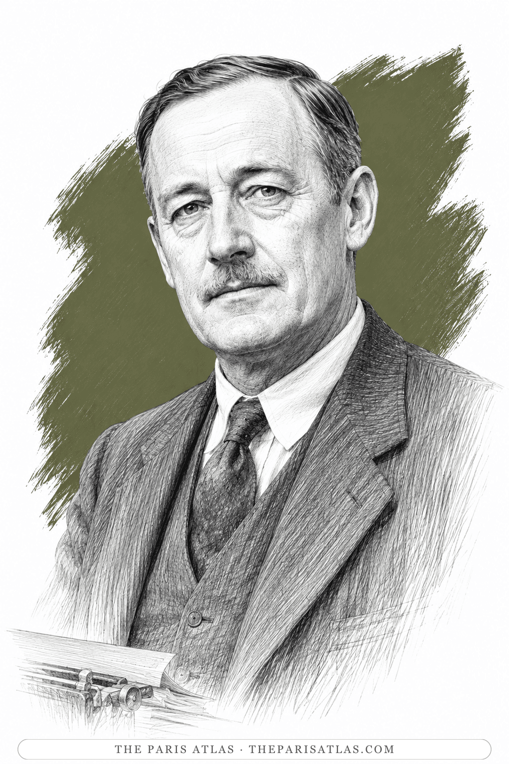 Illustrated portrait of "Frank Richards"