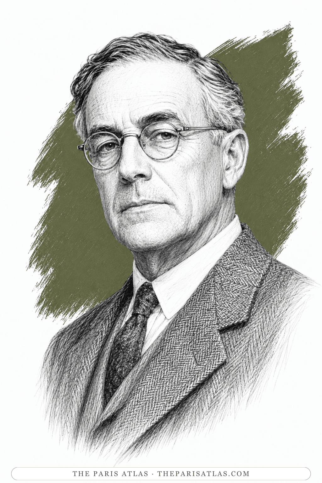 Illustrated portrait of Frank Richards