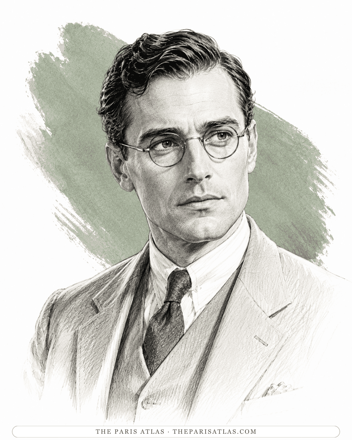 Illustrated portrait of Franz Gregorovius
