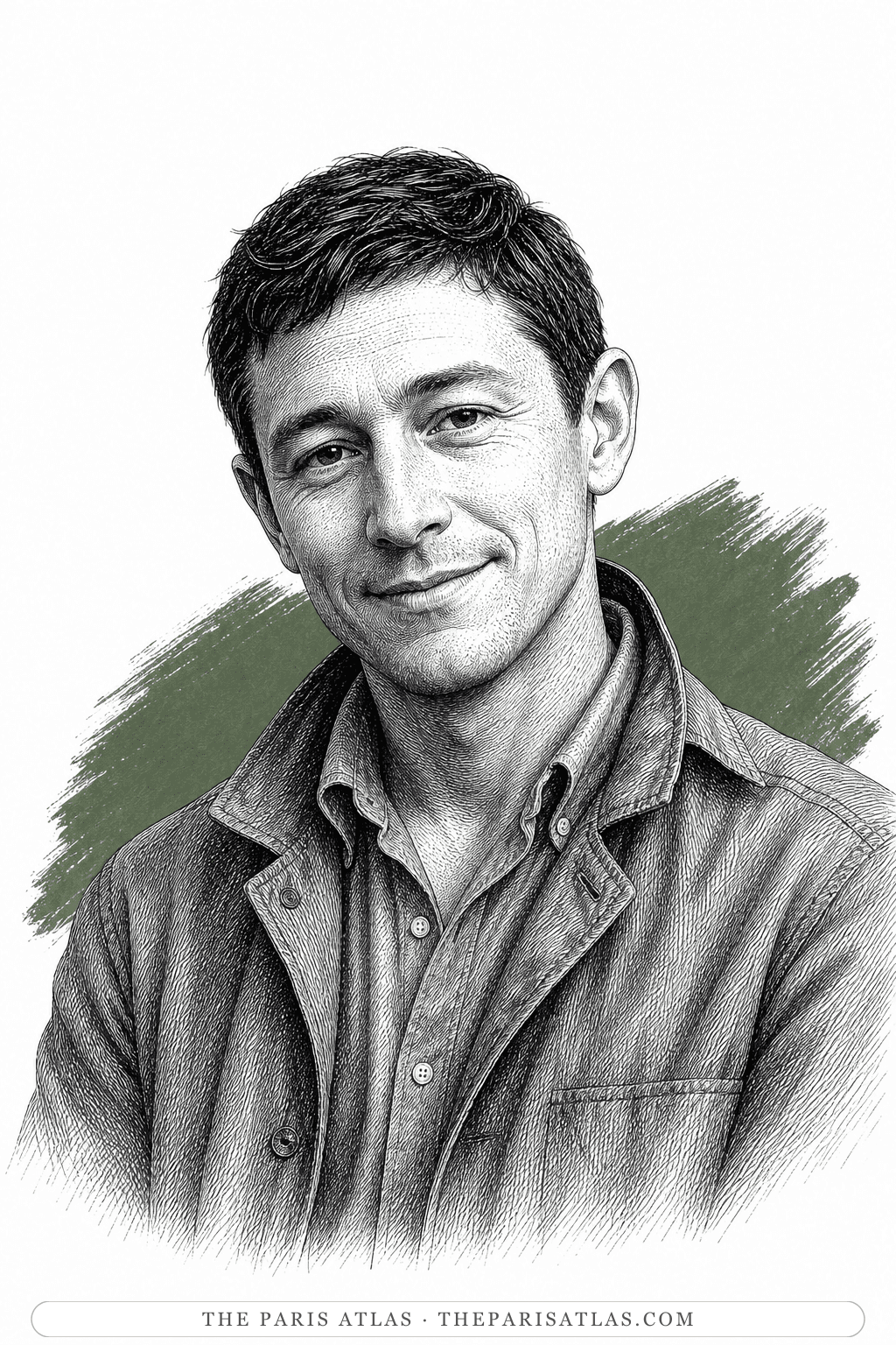 Illustrated portrait of Japhy Ryder