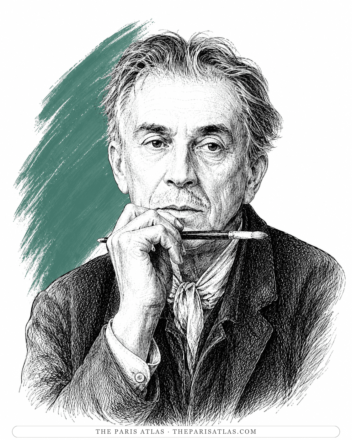 Illustrated portrait of Gen Paul