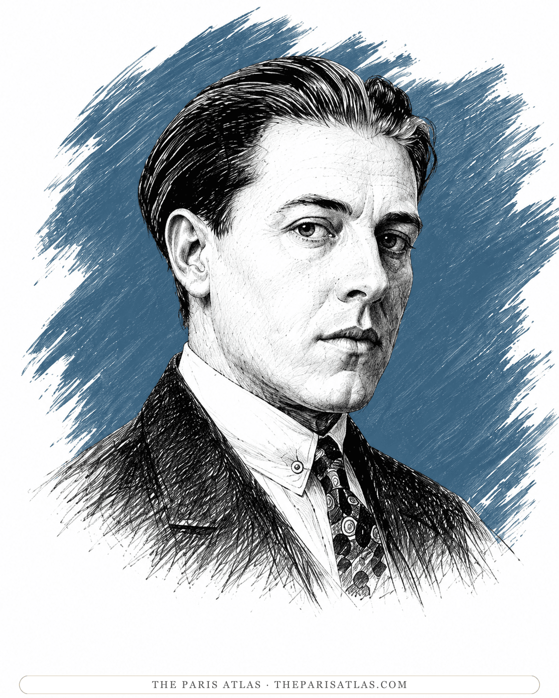 Illustrated portrait of George Antheil