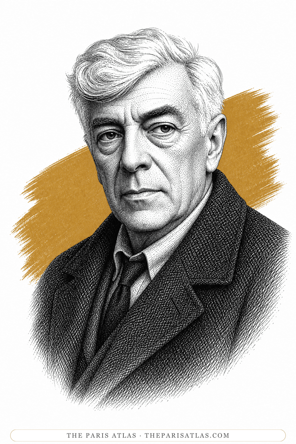 Illustrated portrait of Georges Braque