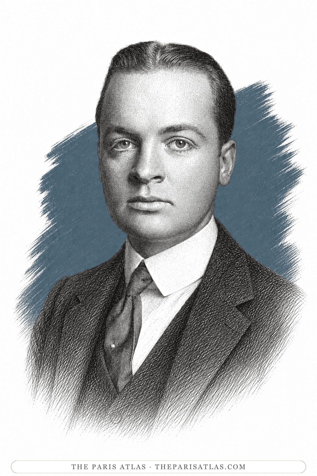 Illustrated portrait of Gerald Murphy