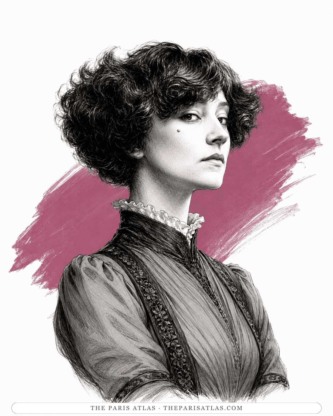 Illustrated portrait of Gilberte (Gigi)