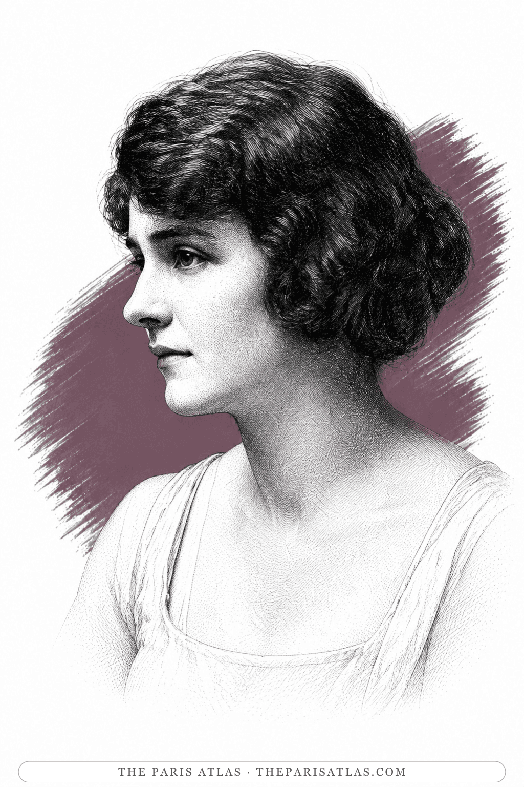 Illustrated portrait of Ginevra King