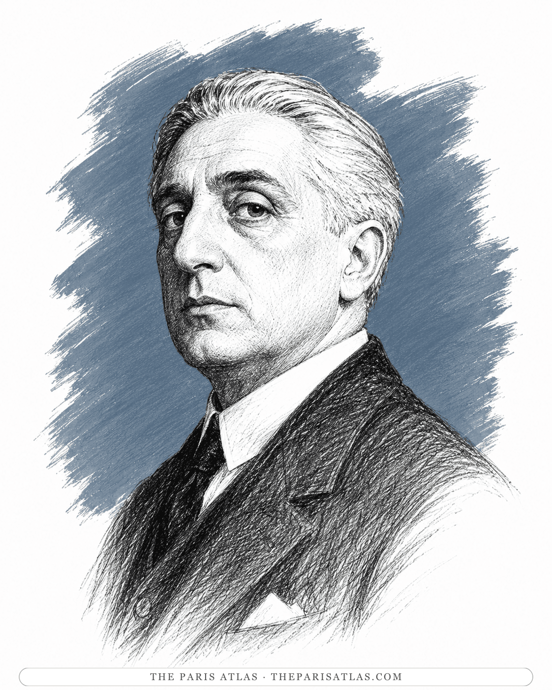 Illustrated portrait of Giorgio de Chirico