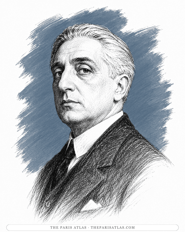 Illustrated portrait of Giorgio de Chirico