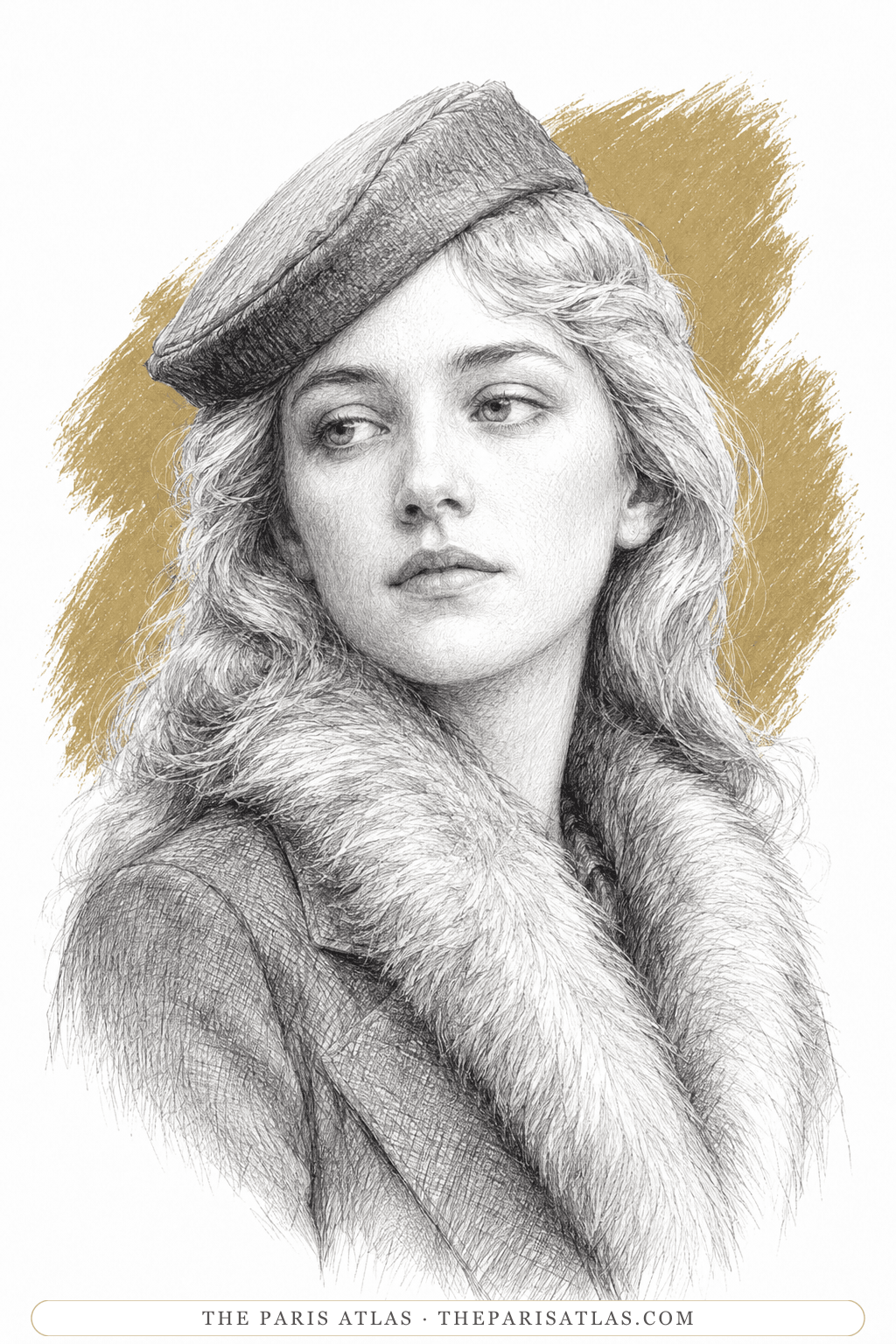 Illustrated portrait of Gloria Gilbert