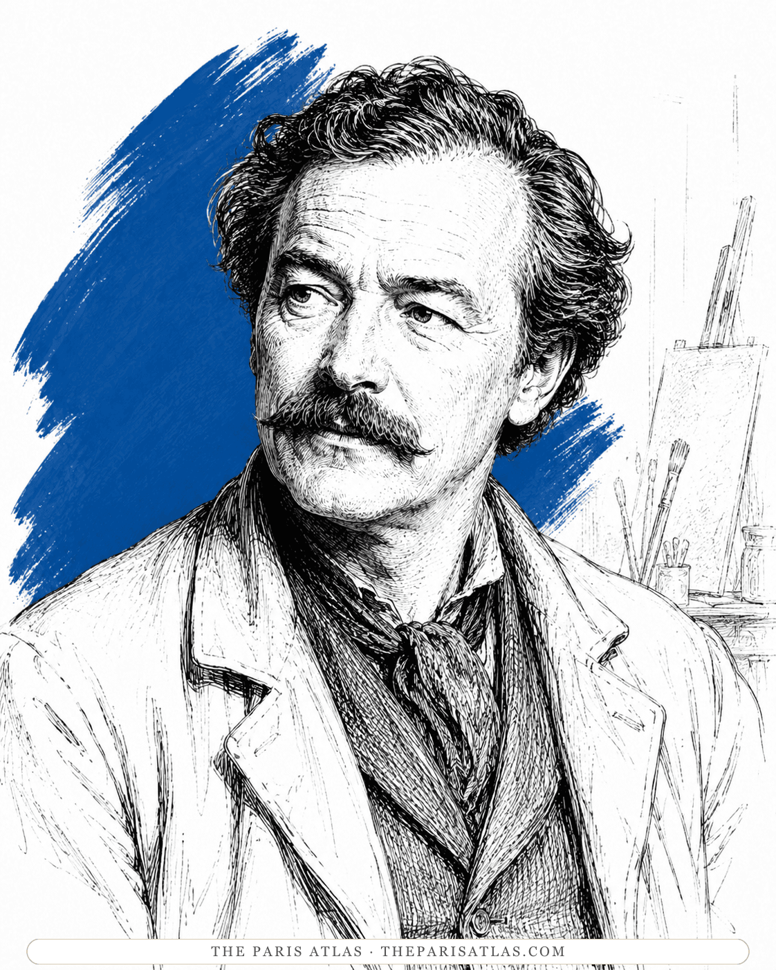 Illustrated portrait of Grégoire Michonze