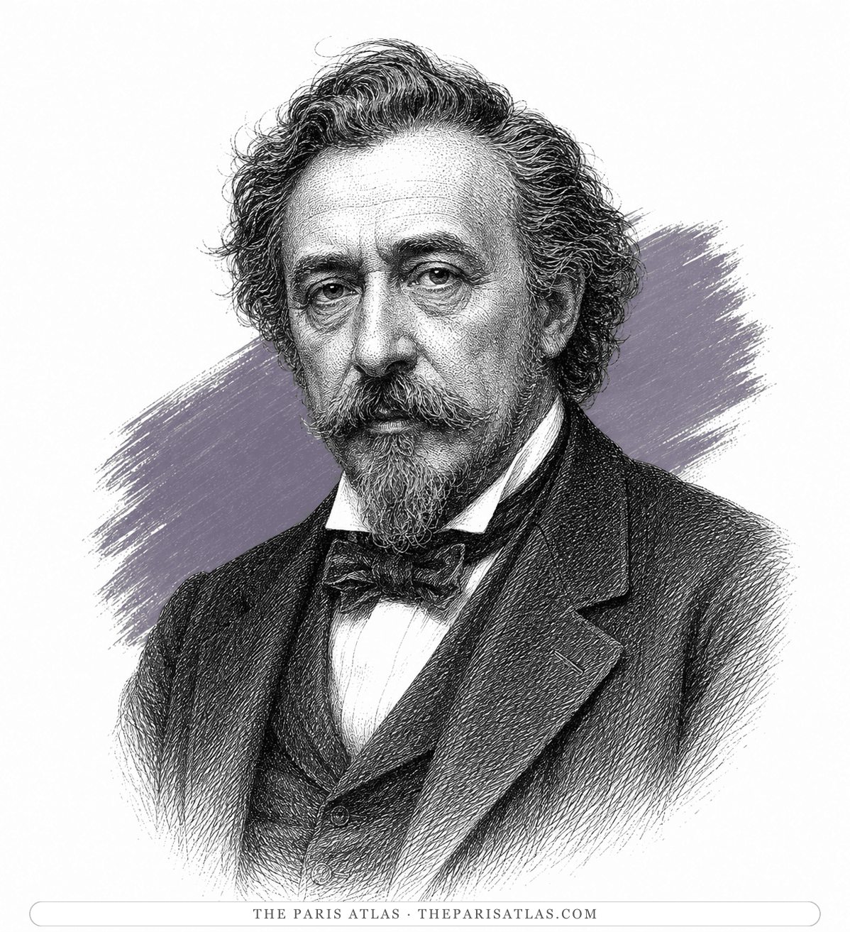 Illustrated portrait of Gustave Doré