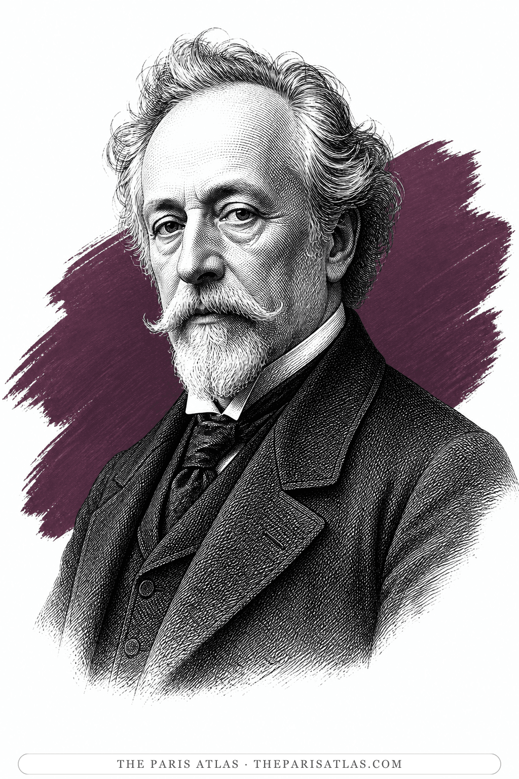 Illustrated portrait of Gustave Moreau