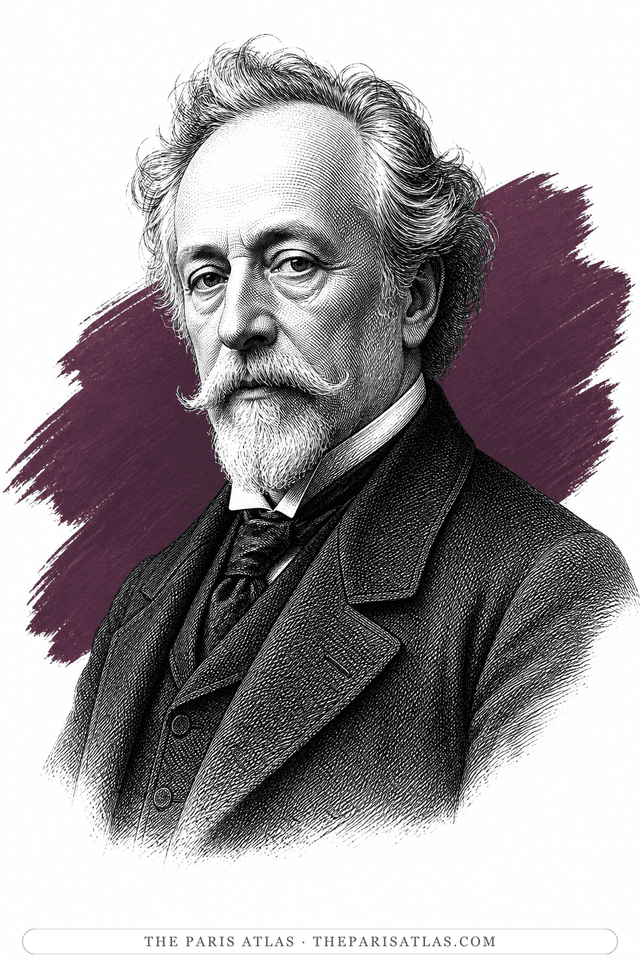Illustrated portrait of Gustave Moreau