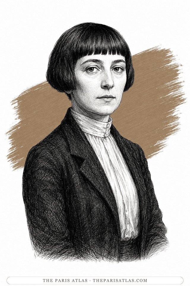 Illustrated portrait of Hannah Höch