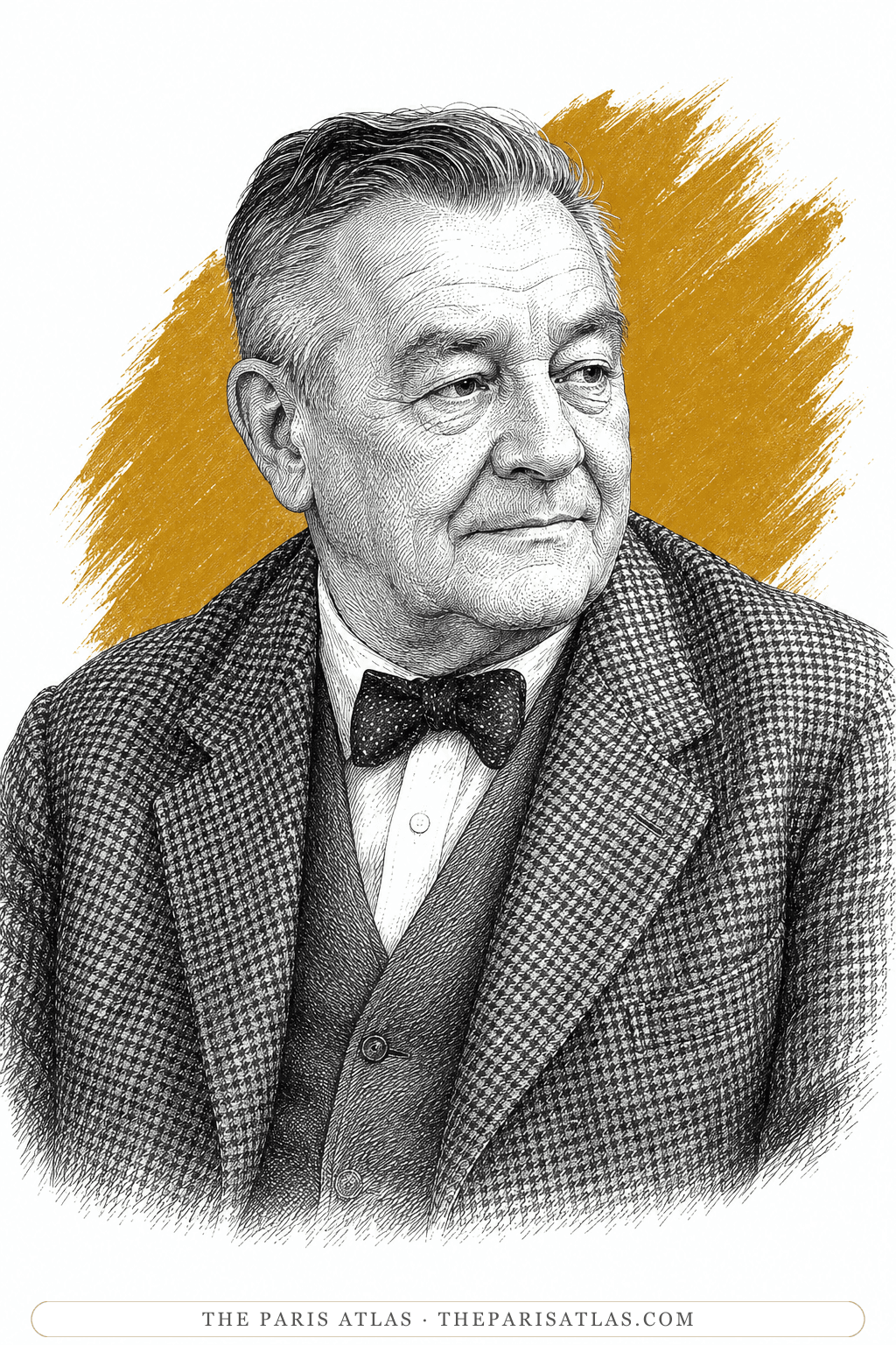 Illustrated portrait of Hans Reichel