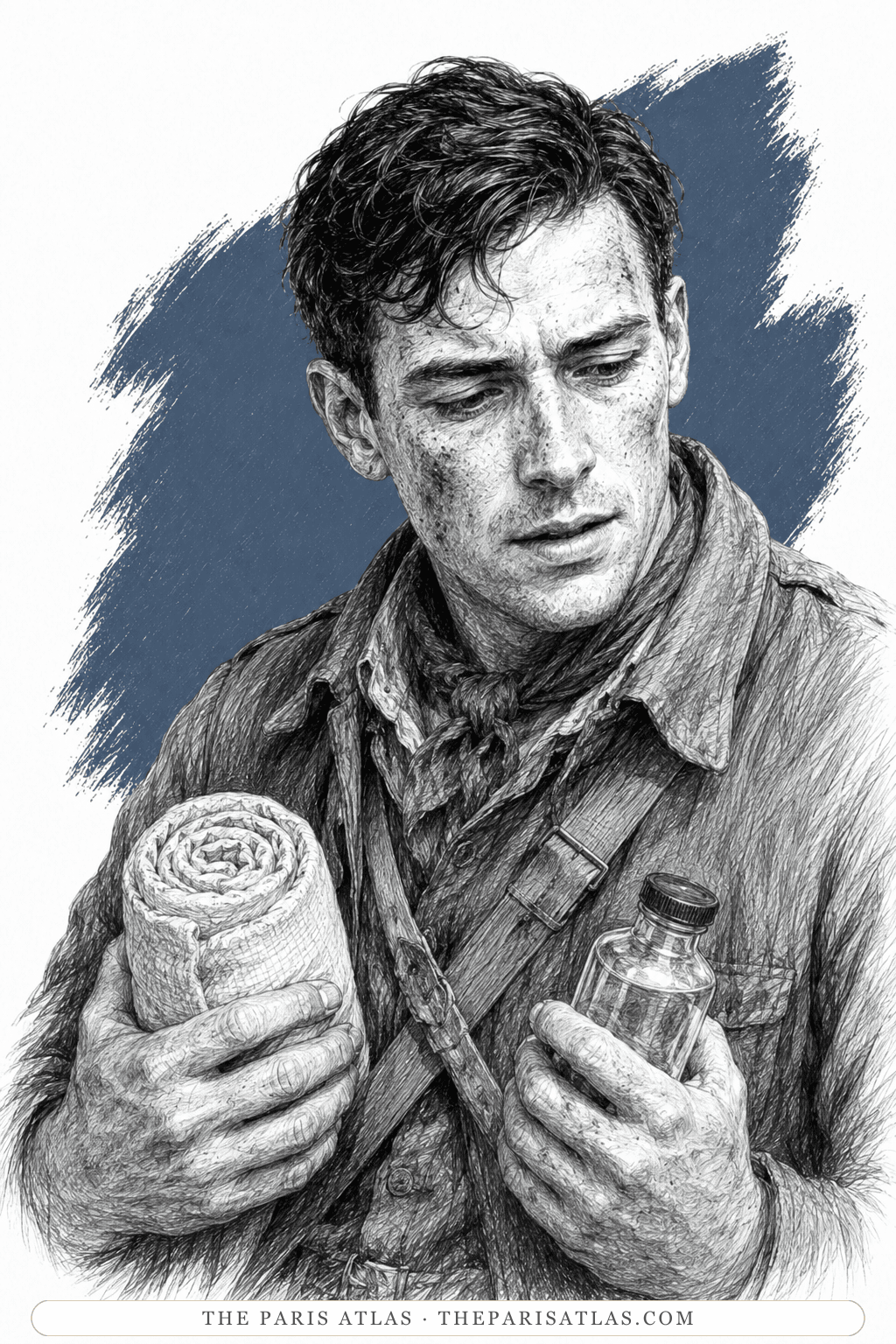 Illustrated portrait of Harry Webb