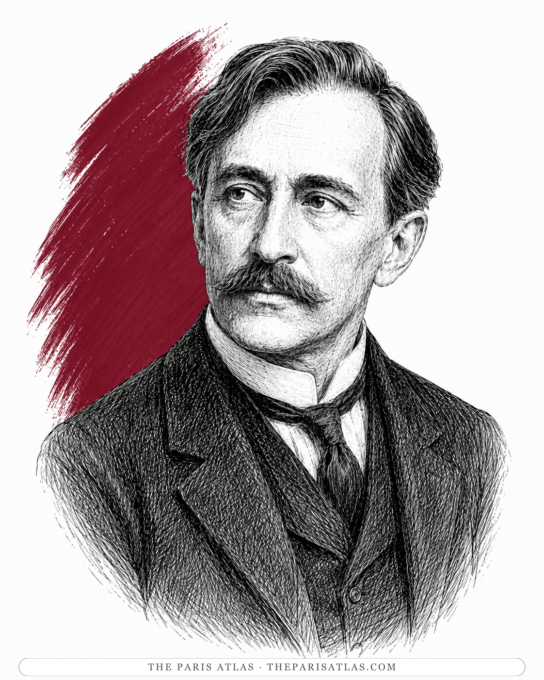Illustrated portrait of Henri Barbusse