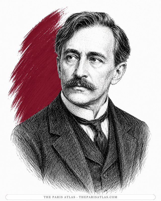 Illustrated portrait of Henri Barbusse