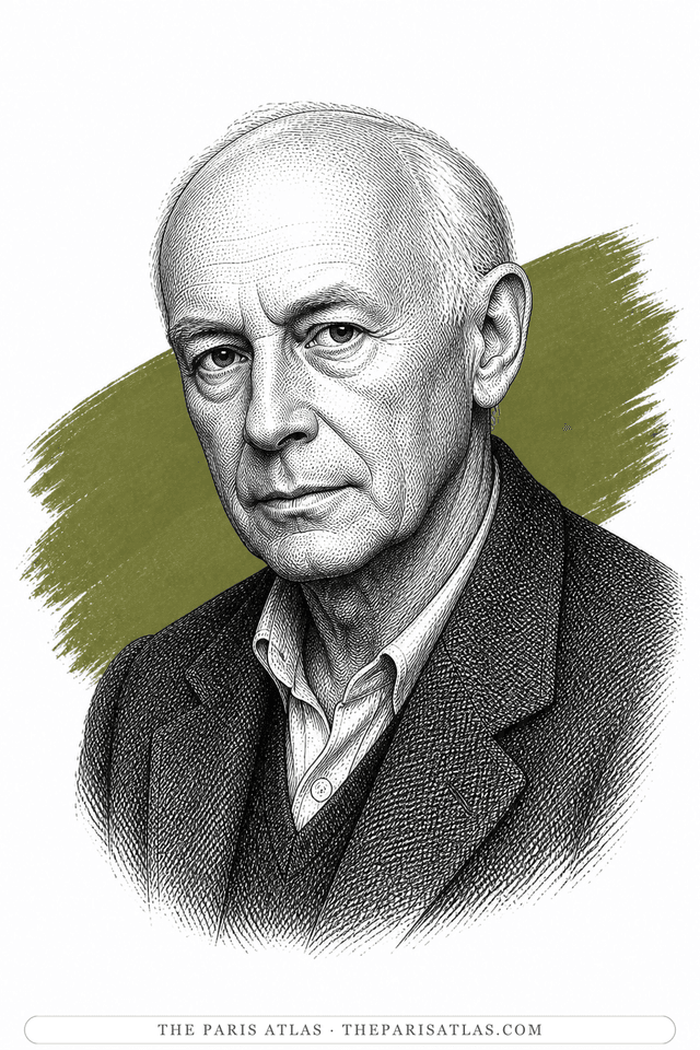 Illustrated portrait of Henri Cartier-Bresson