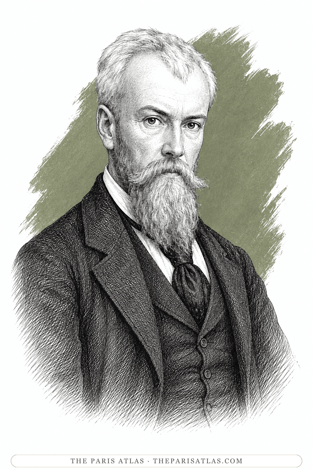 Illustrated portrait of Henri-Edmond Cross