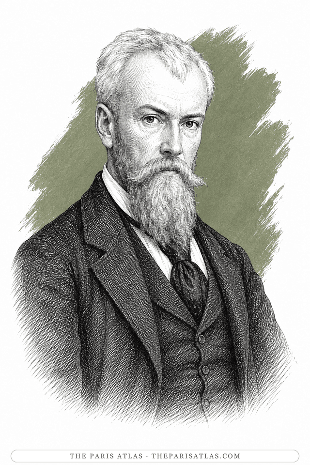 Illustrated portrait of Henri-Edmond Cross
