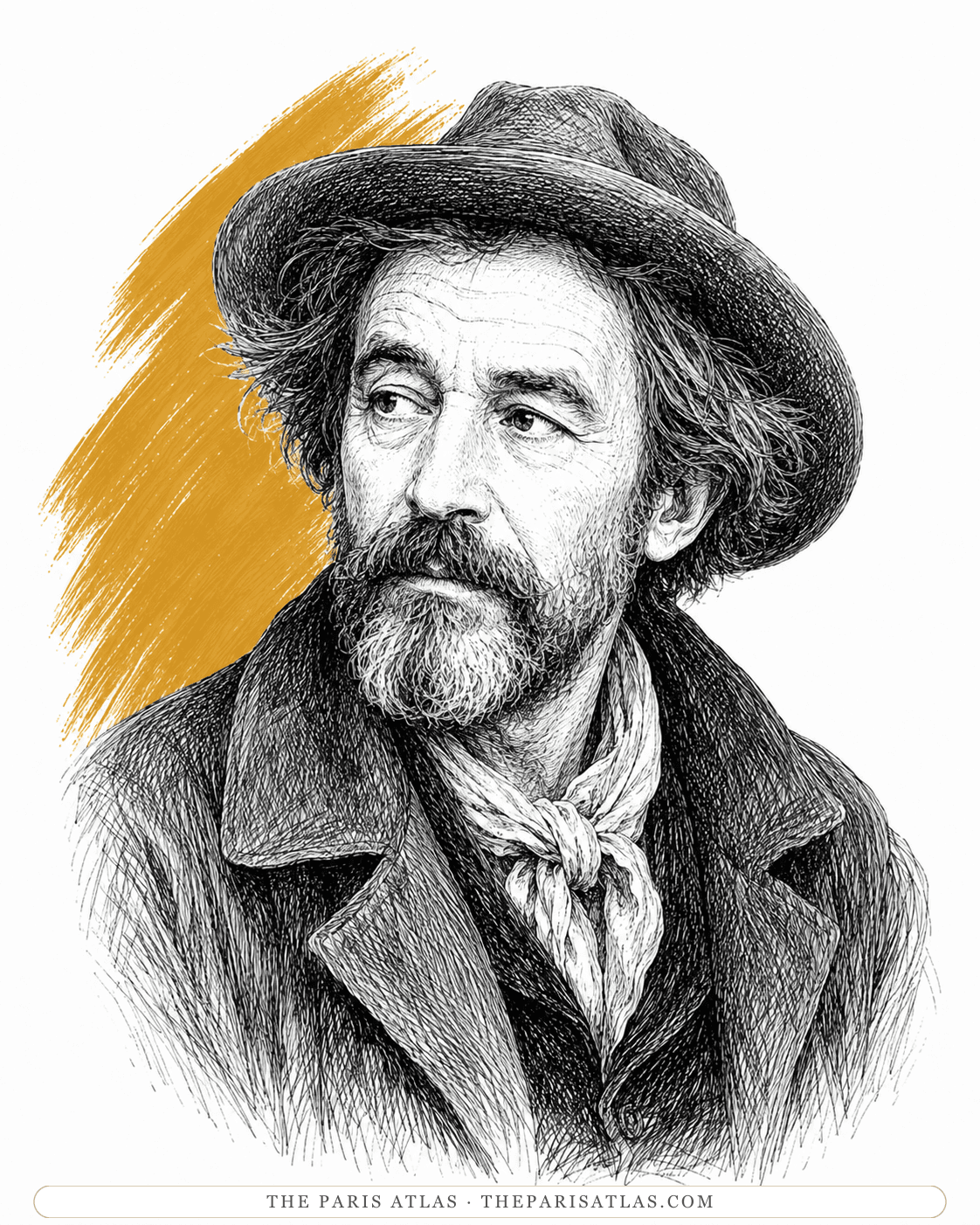 Illustrated portrait of Henri Mahé